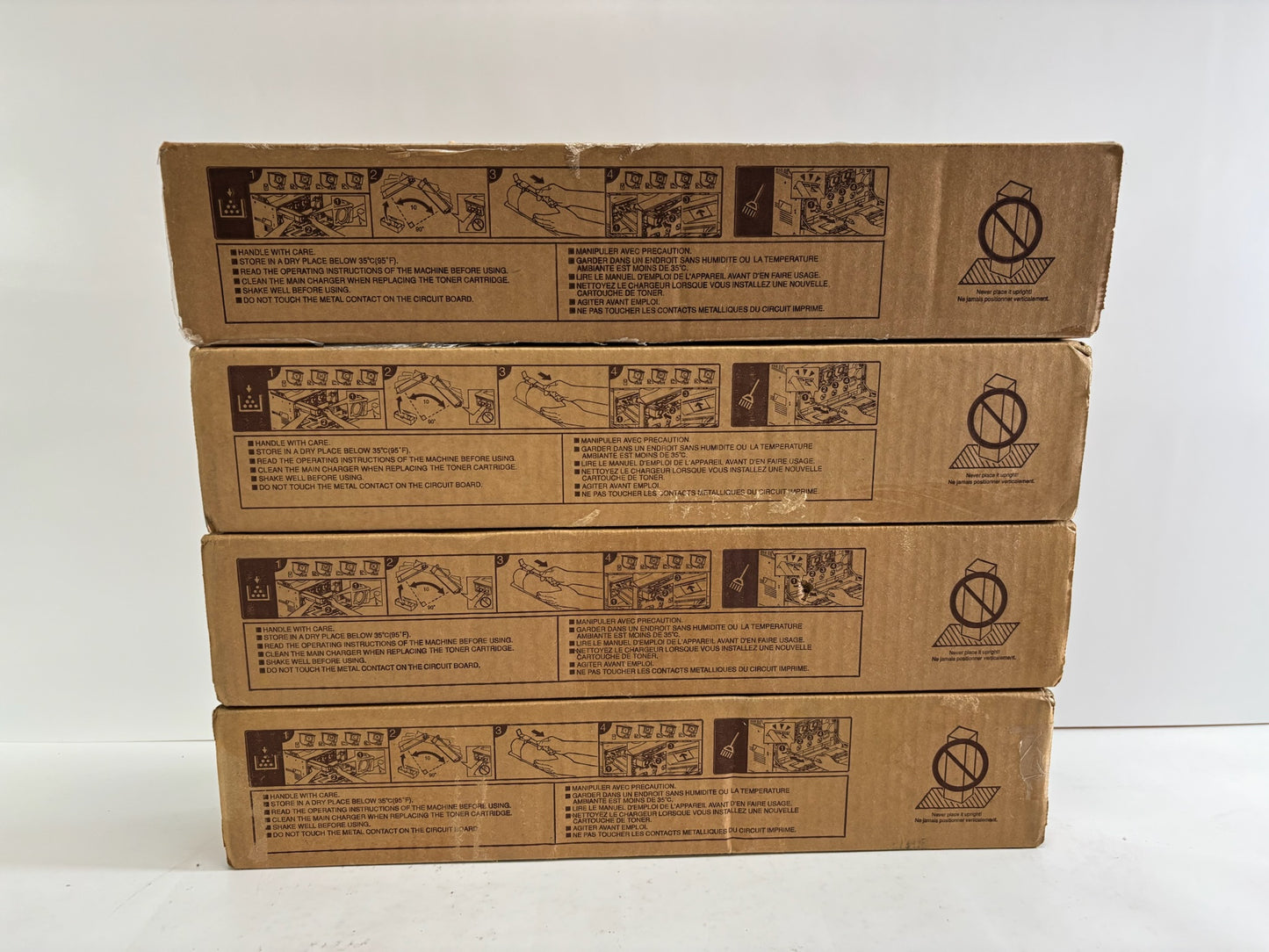 4 Genuine Toshiba eS2505AC,3005AC,5005AC T-FC505U-M, T-FC505U-Y MMYY Toners