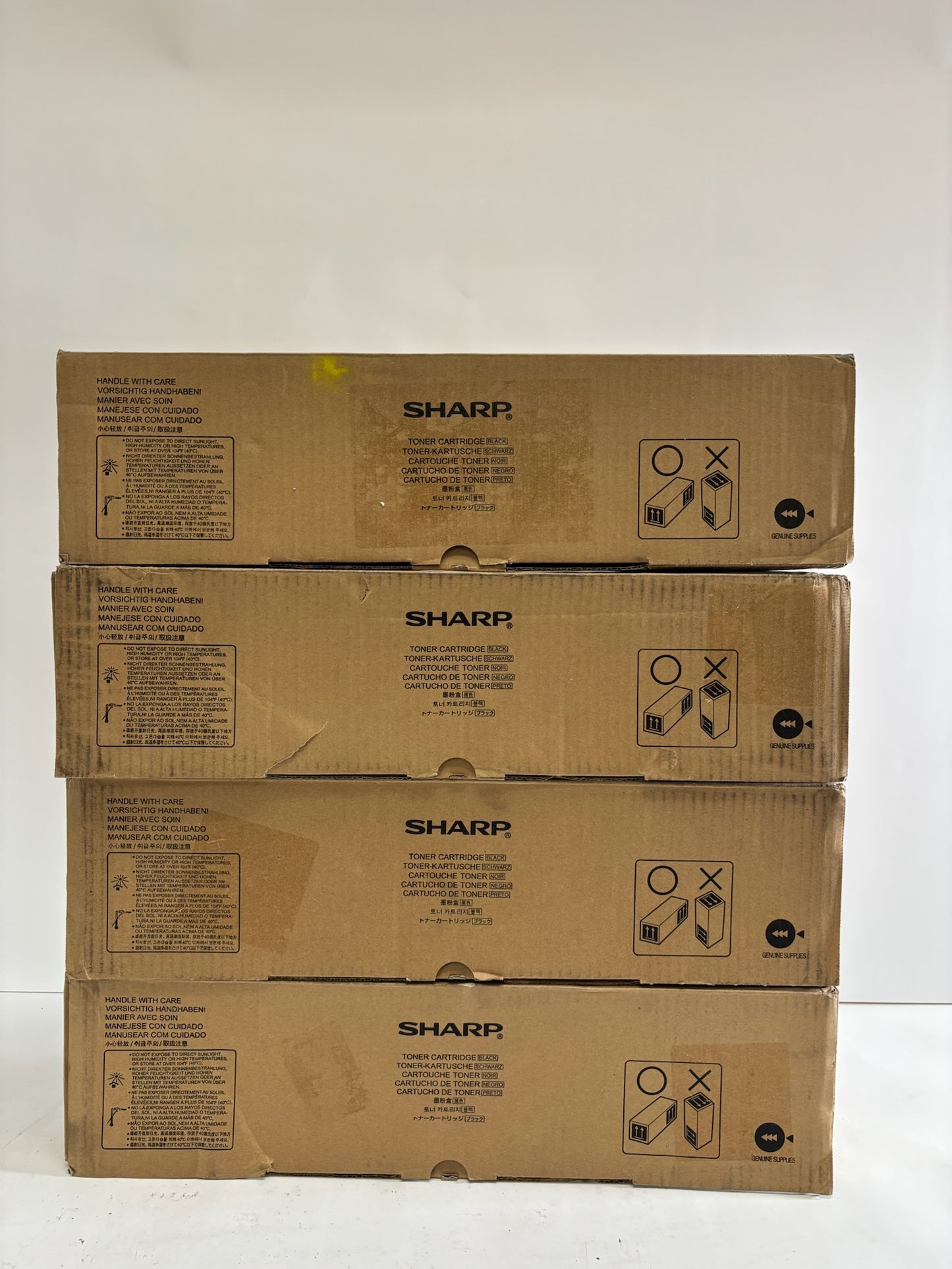 4 Genuine Sharp MX-M654N, MX-M6570, MX-M754N Black Toner MX-754NT MX754NT