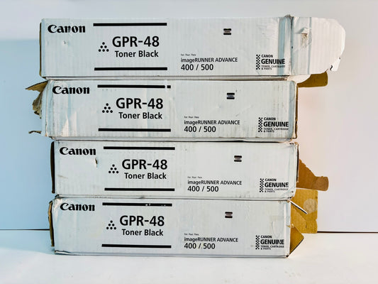 4 Open Canon iR Advance 400iF, 500iF Black Toner GPR48, GPR-48
