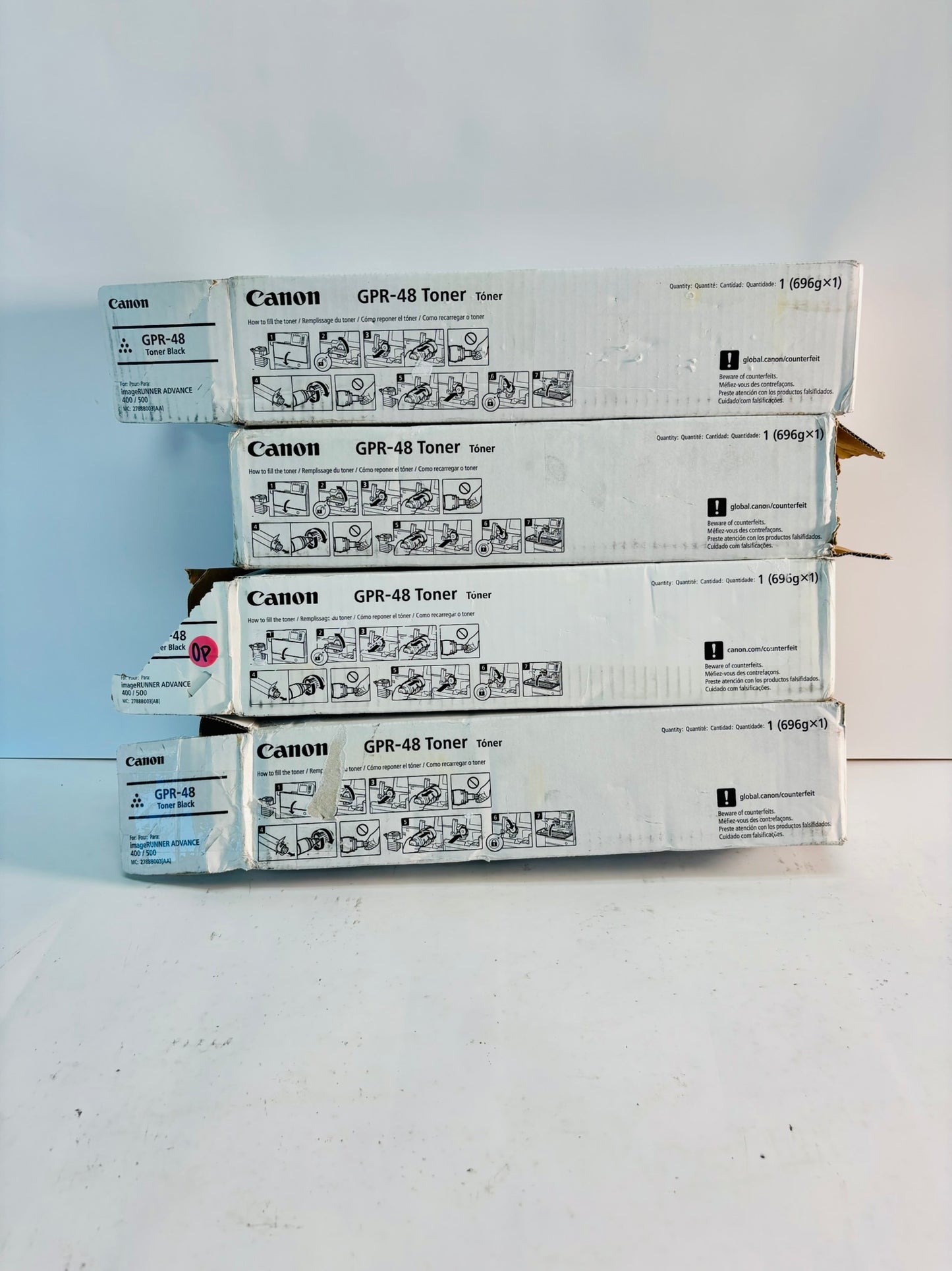 4 Open Canon iR Advance 400iF, 500iF Black Toner GPR48, GPR-48