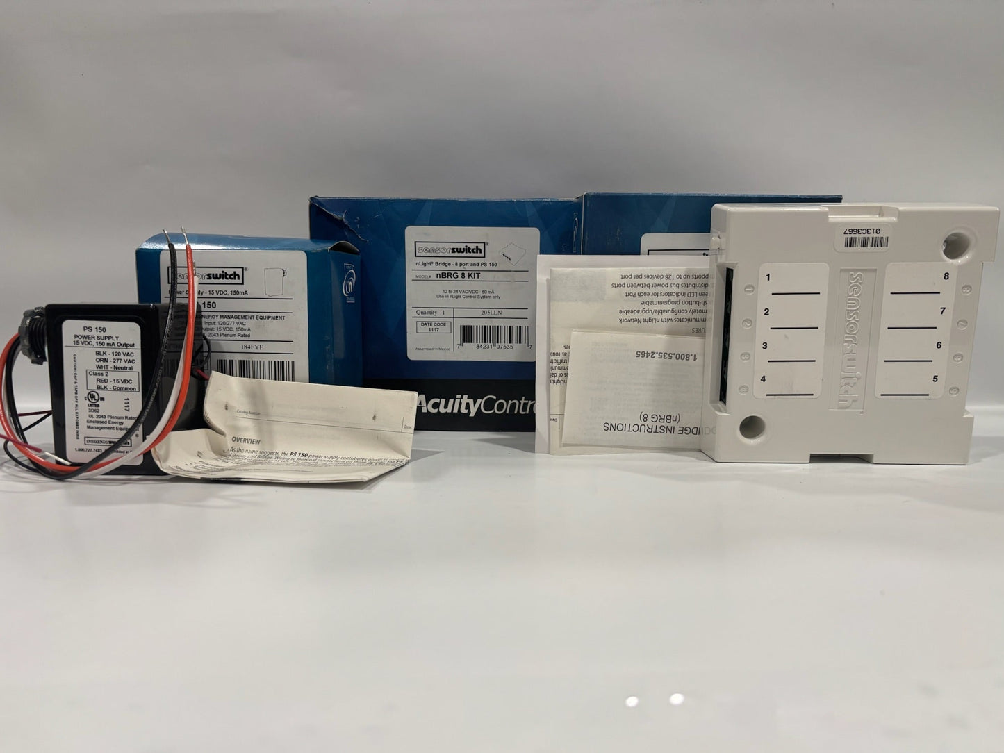 Acuity nBRG-8-KIT 8 port and PS-150 Power Supply - Sensor Switch