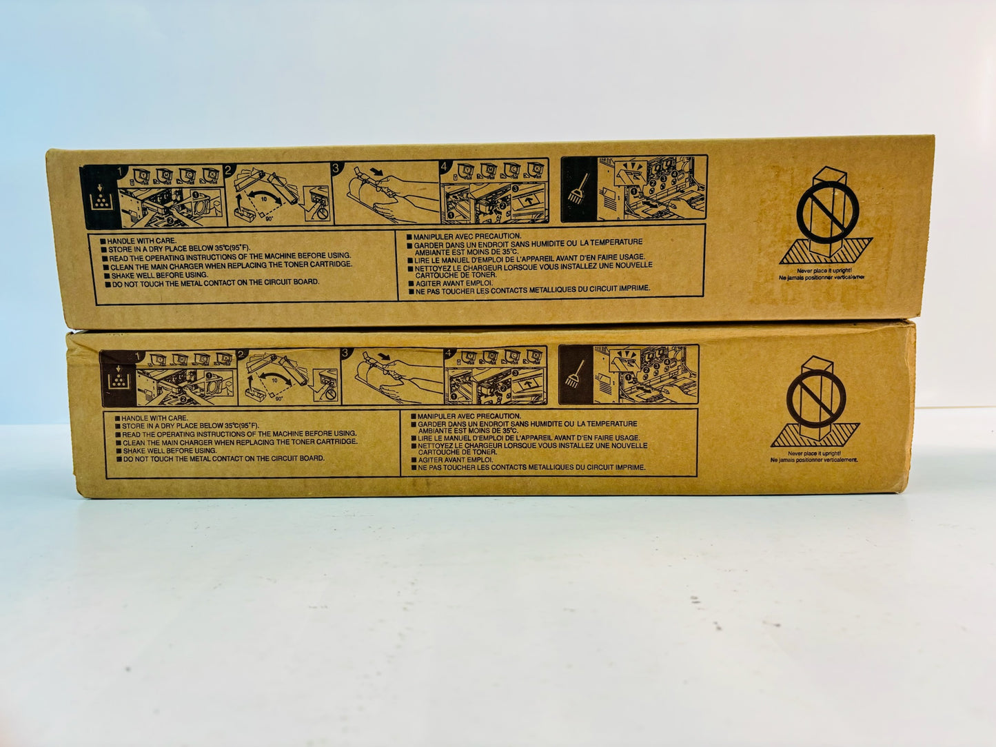 2 Open Genuine Toshiba E STUDIO 2505AC, 3005AC Cyan & Yellow Toner T-FC505U