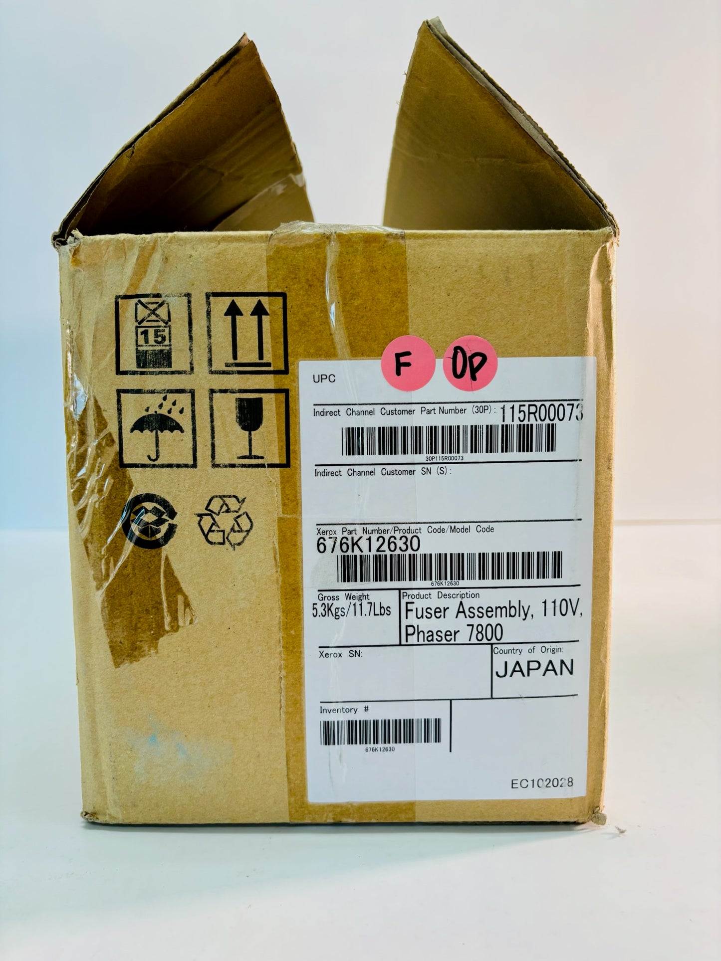 Open Genuine Xerox Phaser 7800 Fuser Assembly 676K12630, 115R00073