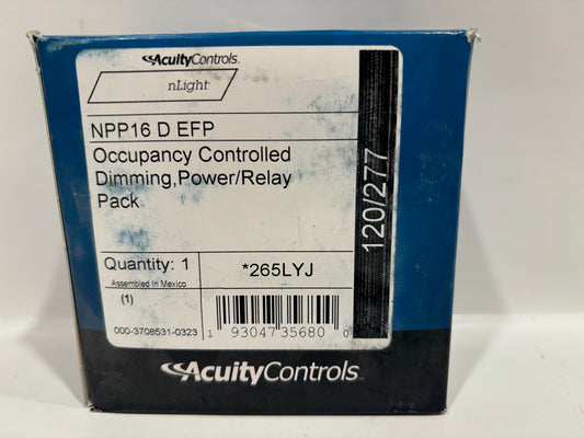 Acuity Npp16-D-EFP Occupancy Controlled Dimming, Power/Relay Pack