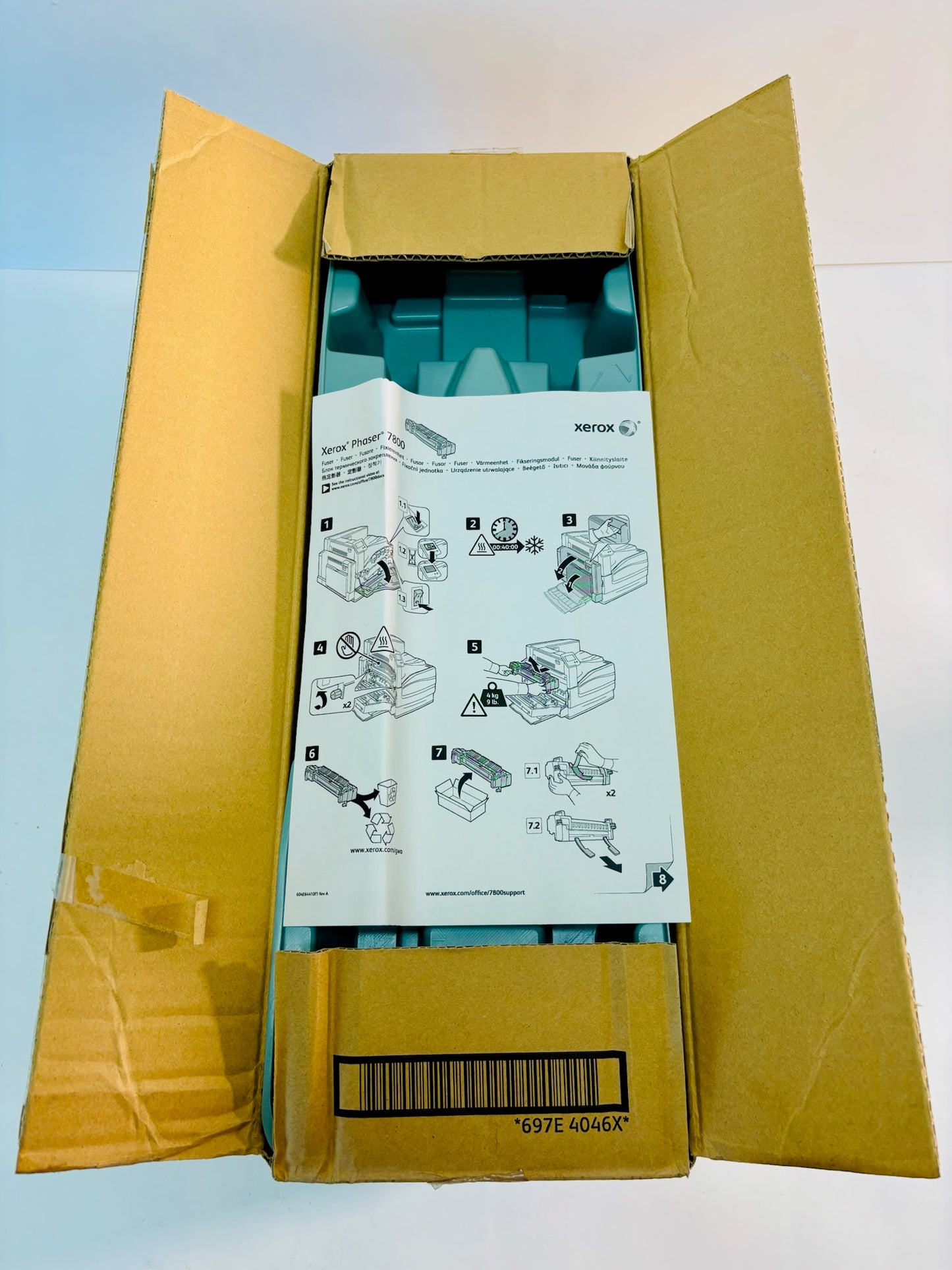 Open Genuine Xerox Phaser 7800 Fuser Assembly 676K12630, 115R00073