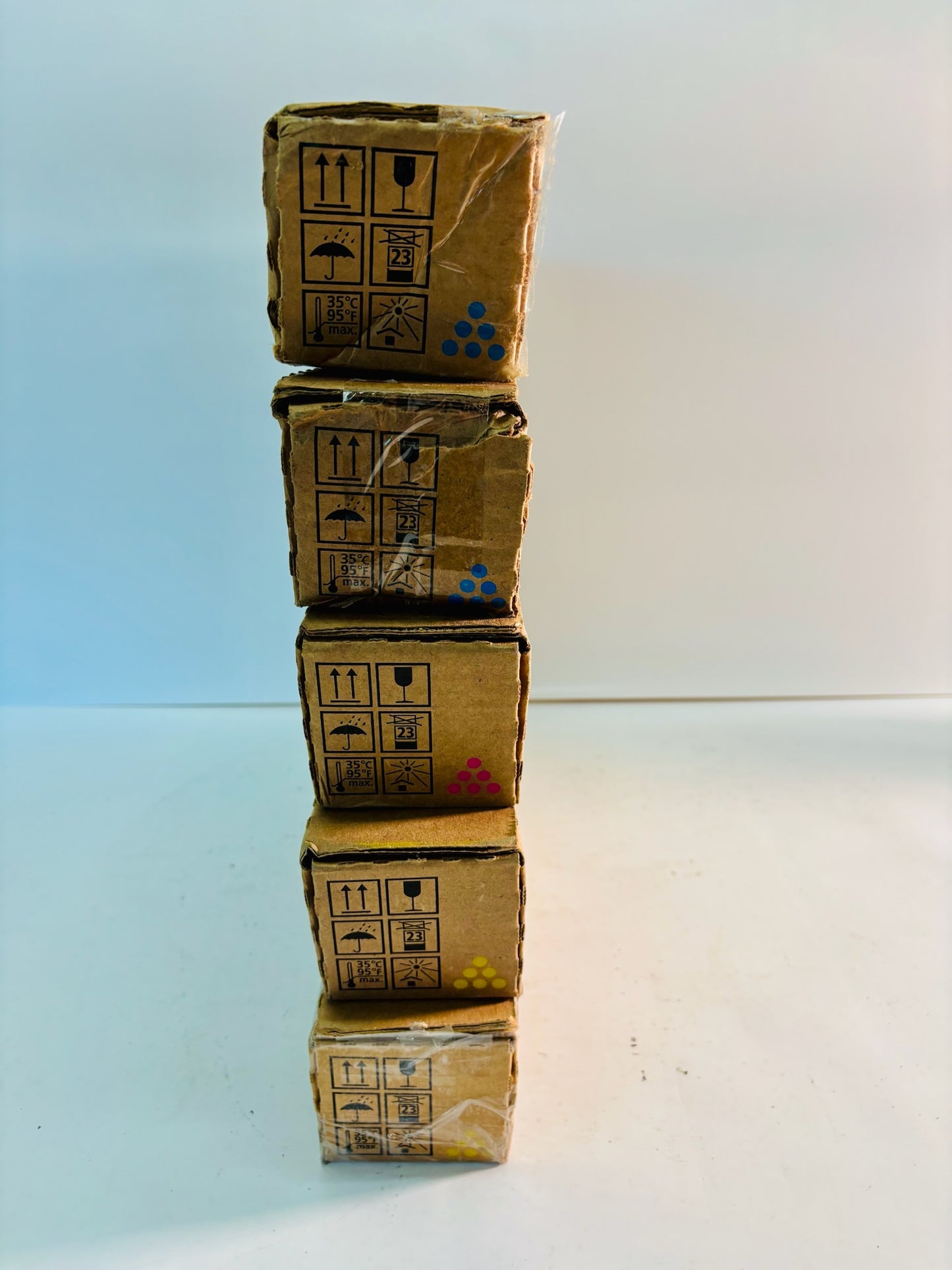 6 Genuine Ricoh IM C4500 Cyan, Magenta, Yellow Toner 842280,2281,2282 (Bad Box)