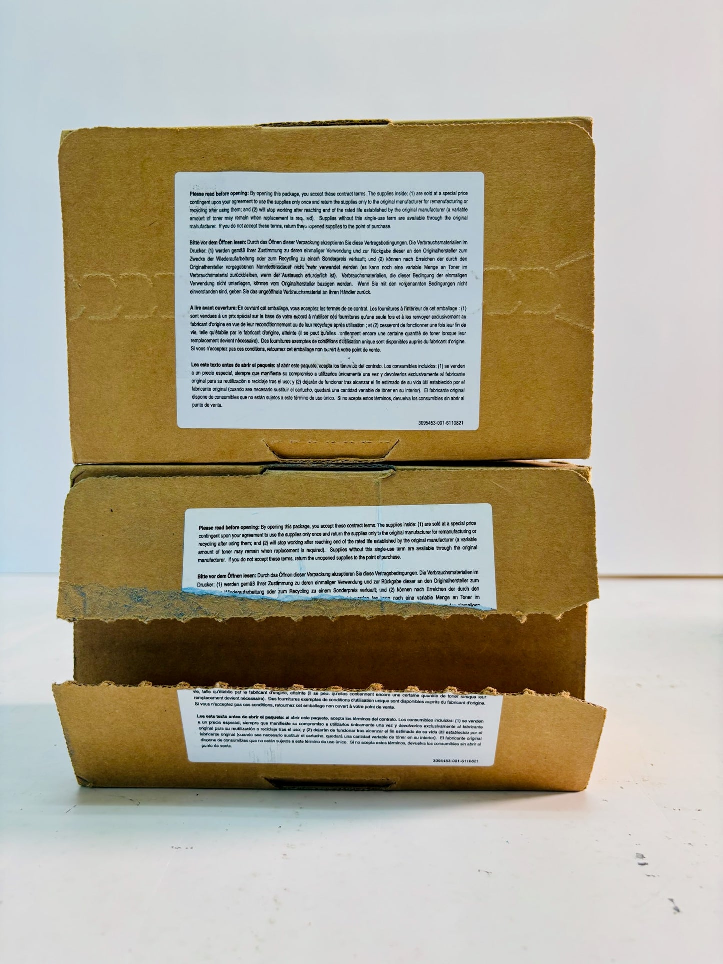 2 Open Genuine Sharp MX-C407F, MX-C507F Cyan & Black Toner MX-C50, C50TC