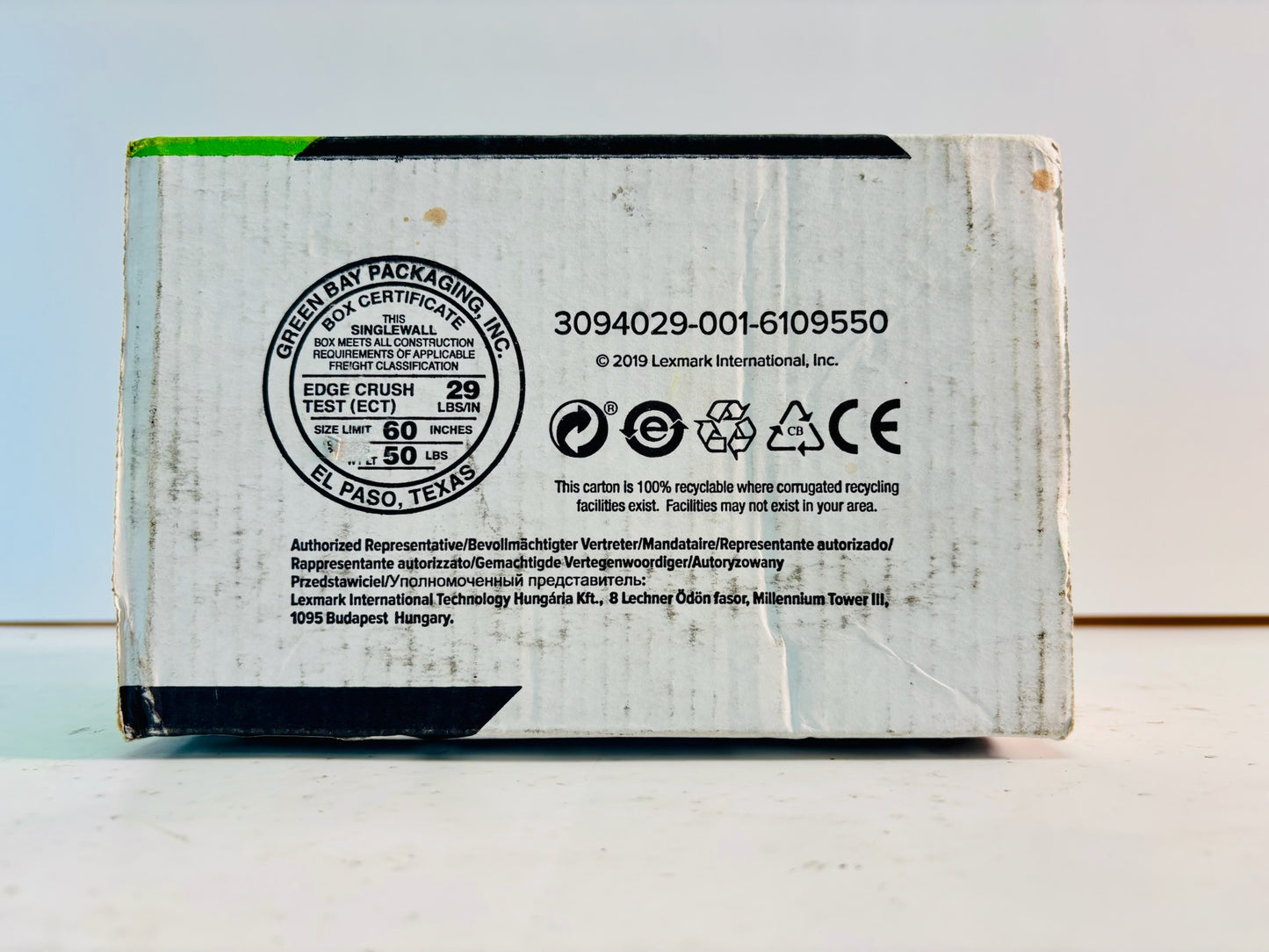Genuine Lexmark C4150 Cyan High Yield Toner 24B6516 (Bad Box)