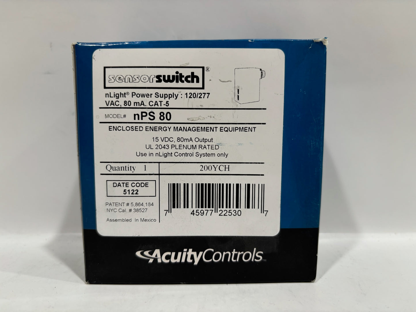 2 PK Acuity n-PS-80 Sensor Switch 200YCH Enclosed Energy Management Equipment