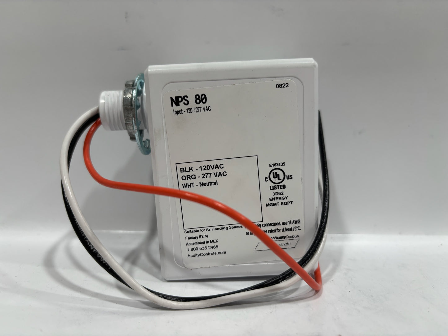 2 PK Acuity n-PS-80 Sensor Switch 200YCH Enclosed Energy Management Equipment