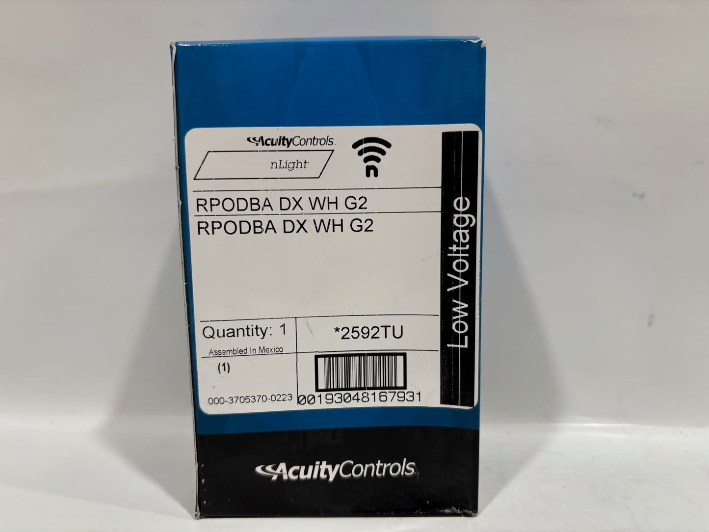2 PK Acuity RPODBA-DX-WH-G2 2592TU Wireless Switch Low Voltage