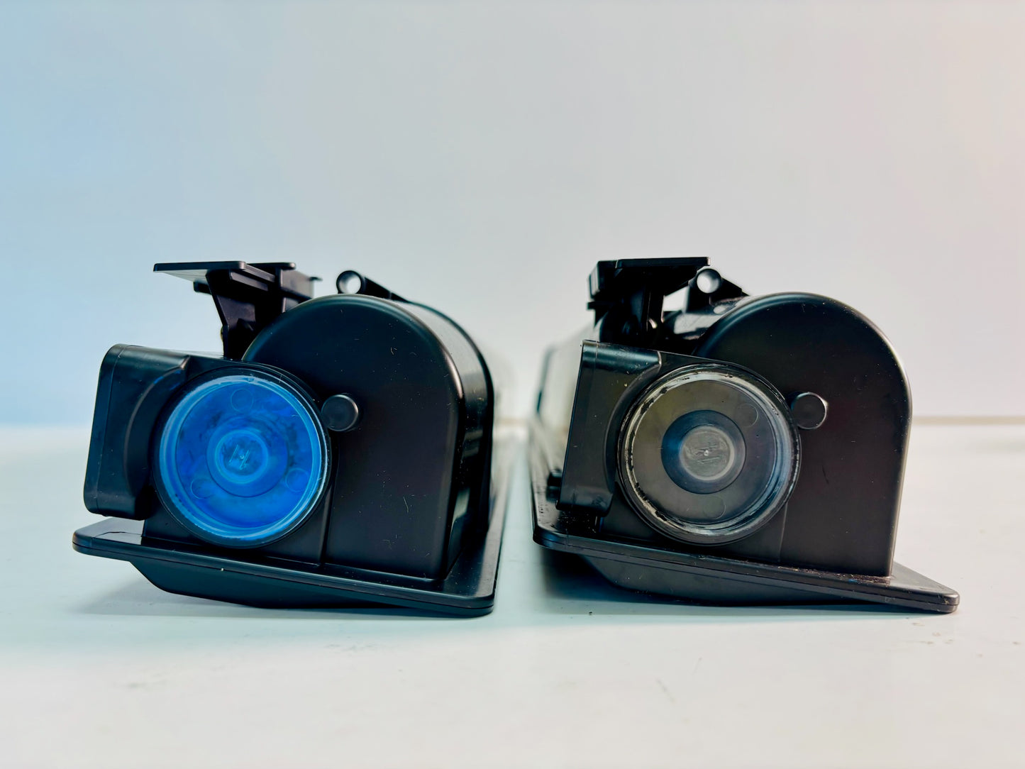 2 Open Genuine Toshiba E STUDIO 2555C, 3055C Cyan & Black Toner T-FC50U (no tabs)