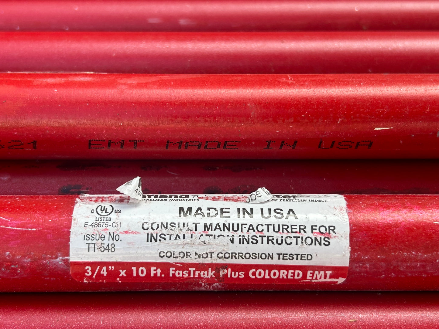 Allied Tube & Conduit Fire alarm EMT 3/4" Red Sold per Foot