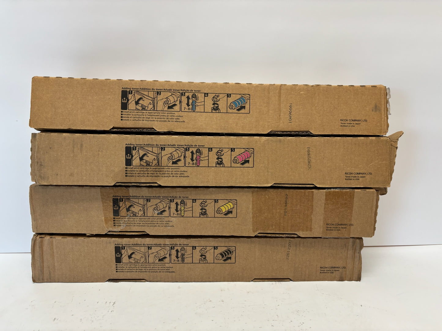 4 Genuine Ricoh IM C2500H,C2000 Cyan,Mag,Yellow & Black Toner 842307,08,09,10
