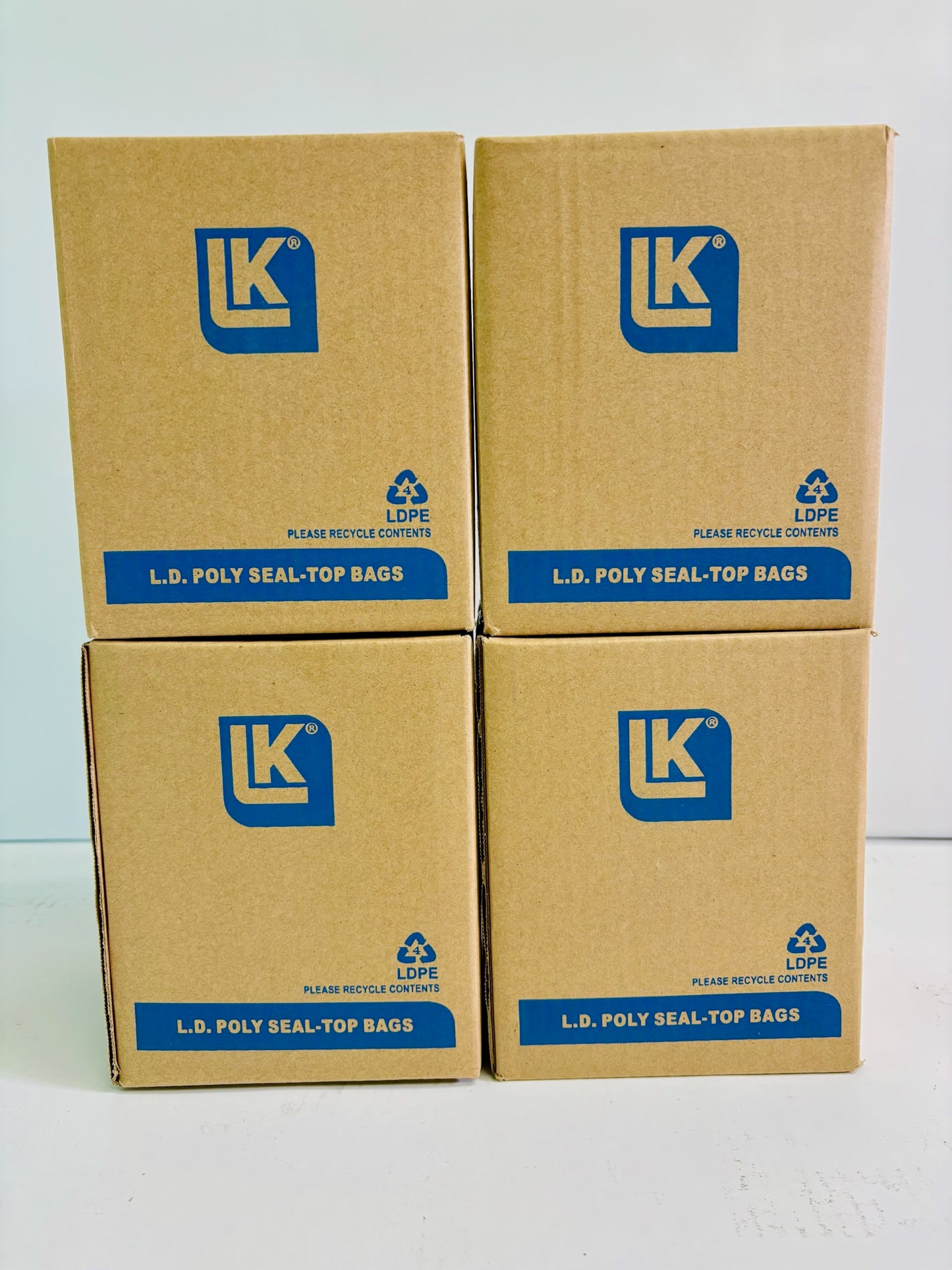 LK F40253K Clear Single Track Zipper Bag, 4 mil, 2.5" x 3" (4000 bags in total)