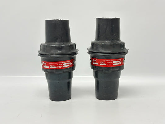 2 PK Ocal UNY405‑G 1‑1/4" Explosionproof PVC‑Coated Male Union