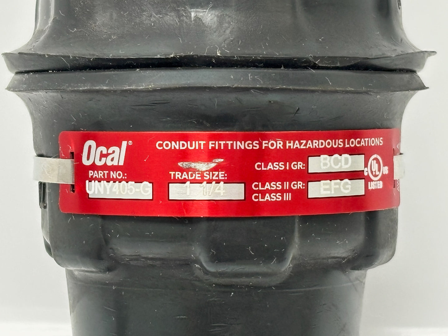 2 PK Ocal UNY405‑G 1‑1/4" Explosionproof PVC‑Coated Male Union
