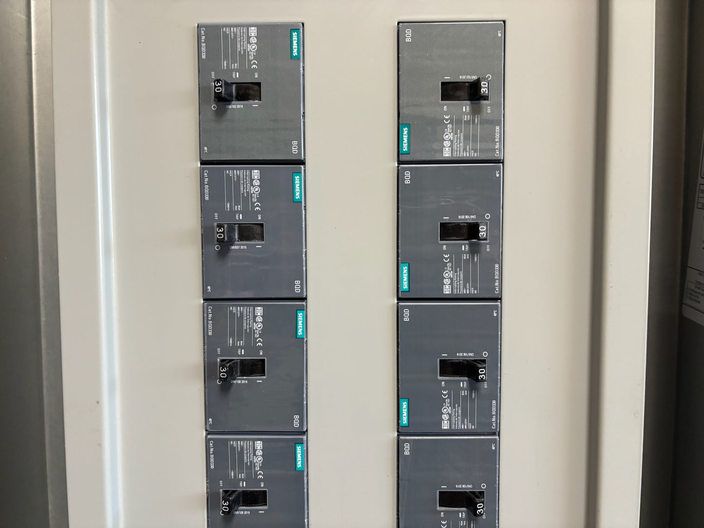 Siemens P1E42JX400CTFT 400 Amp 480Y/277V Panelboard Interior with Breakers