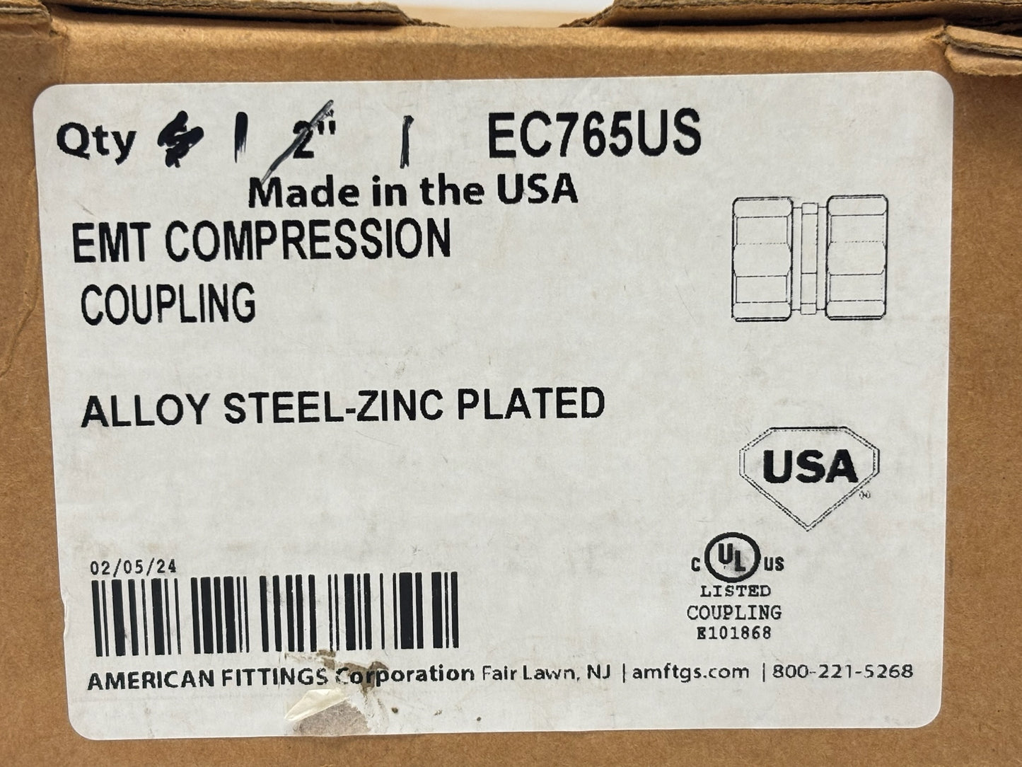 5 PC American Fittings EC764US, EC765US & EC755BUS Bundle