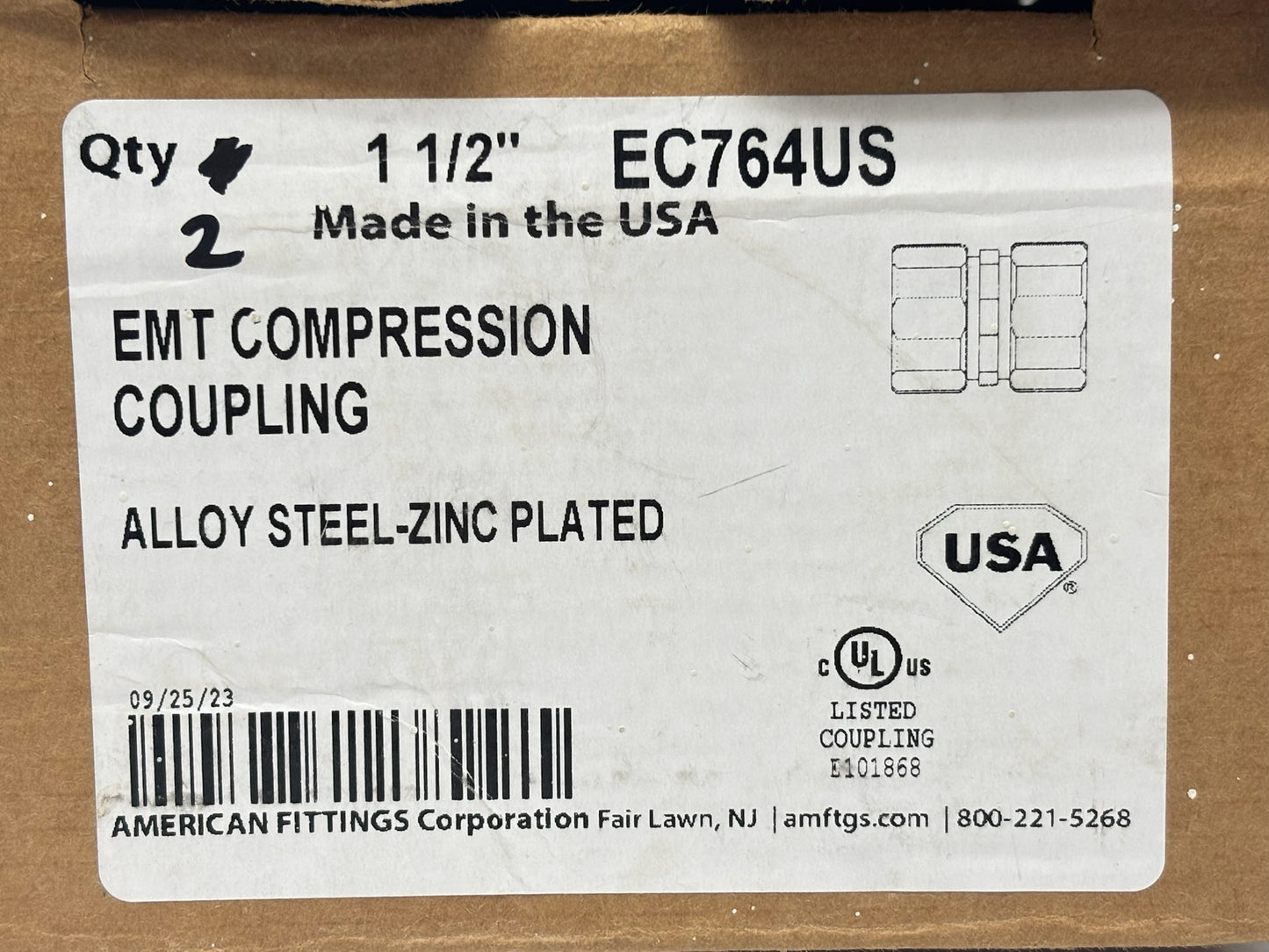 5 PC American Fittings EC764US, EC765US & EC755BUS Bundle