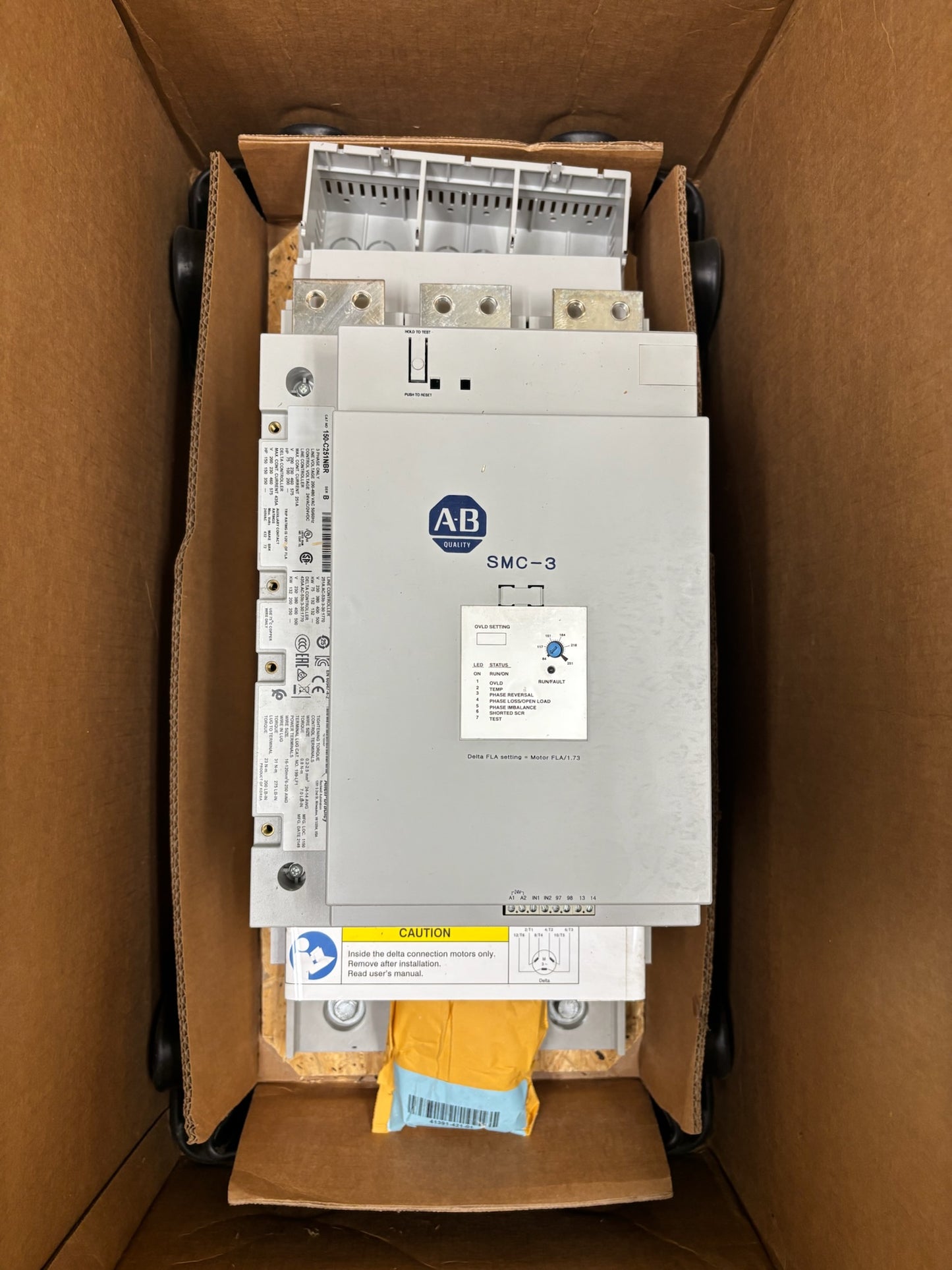 Allen Bradley 150-C251NBR SMC-3 Smart Motor Controller Soft Starter 251A