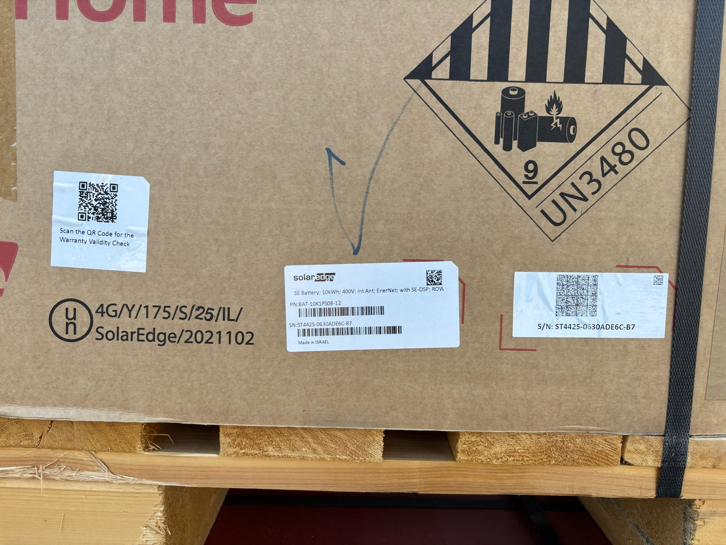 NIB SolarEdge BAT-10K1PS0B-12 10kWh Lithium-Ion Battery Storage, Warranty 2035