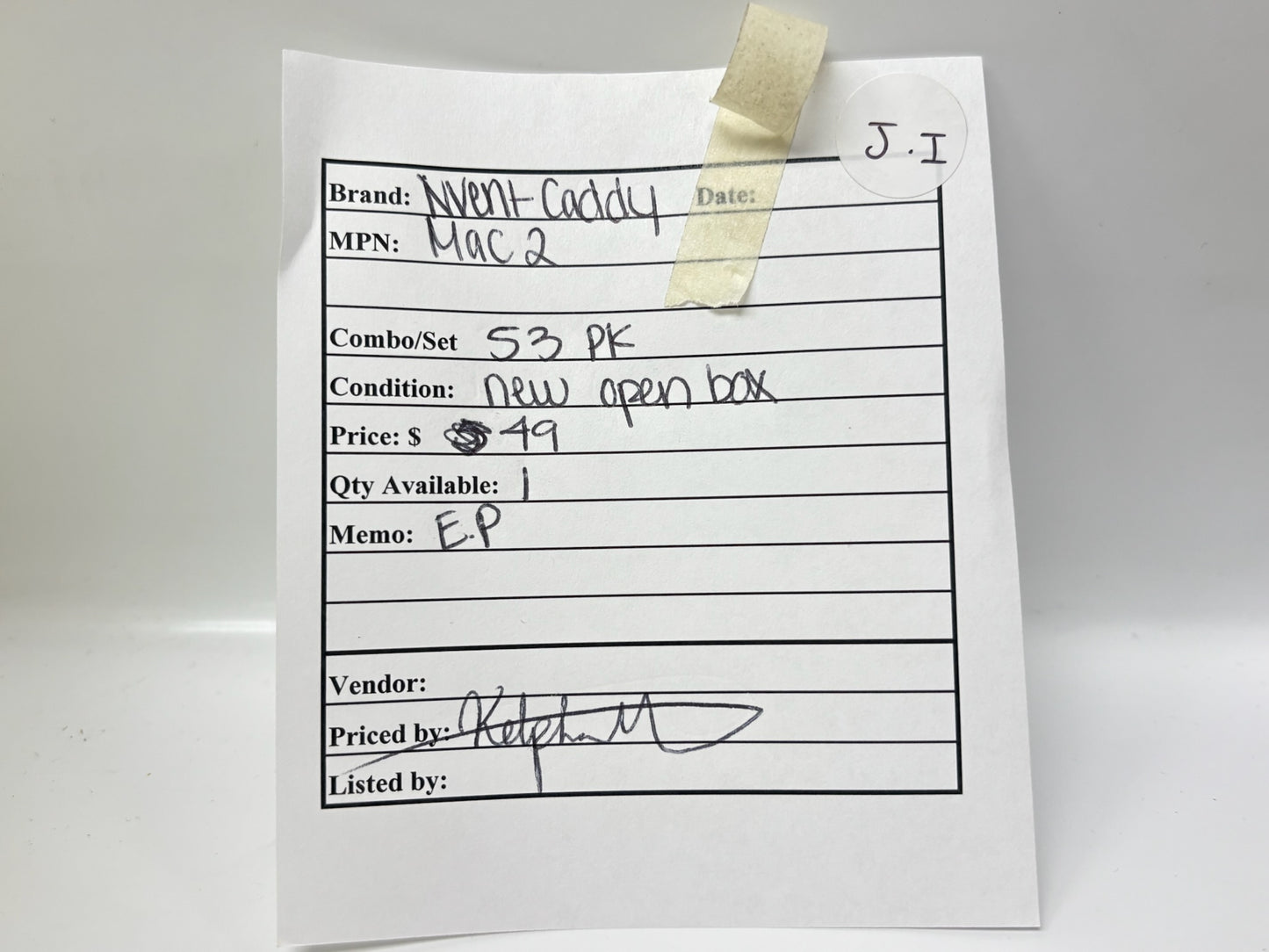 53 PK nVent CADDY MAC2 MC/AC Cable-to-Stud Snap-In Clip
