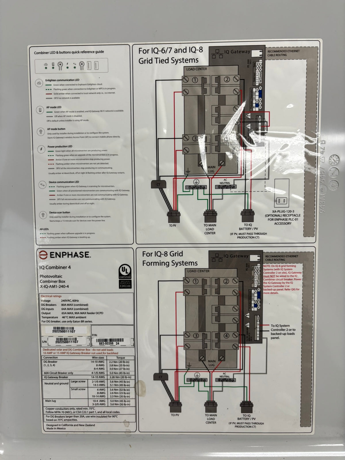 Enphase IQ8 Solar System (IQ Combiner4 X-IQ-AM1-240-4 & 30-Pack IQ8 Microinverters)