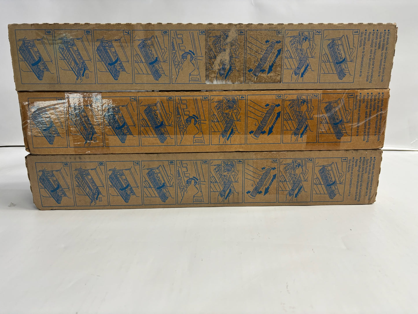 3 Cosmetic Genuine Konica Minolta BH 454e, 554e Black Toners (TN513, A33K031)