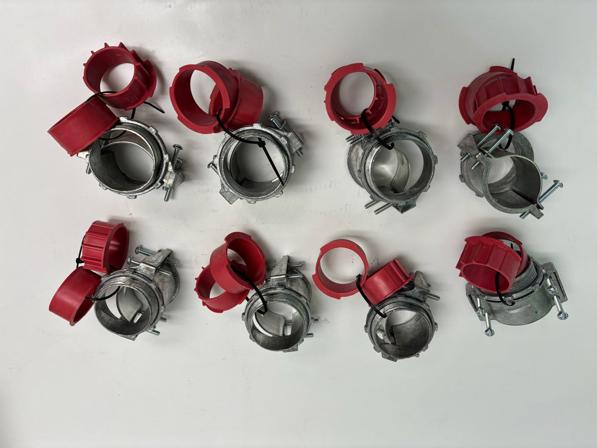 8 PK Arlington 8416 2-1/2" MCI Cable Connector Zinc Die-Cast Multi-Cable Fitting (No Box)