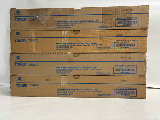 4 New Genuine Konica Bizhub 308e,368e Black Toners TN326 AAJ6030 (Same Day Ship)