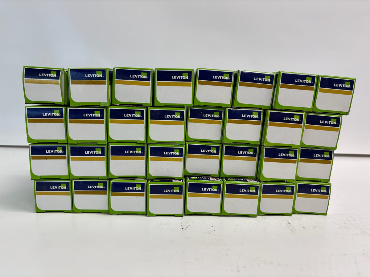 33 PK Leviton 1221-2W White 20 Amp Toggle Switch, Single-Pole