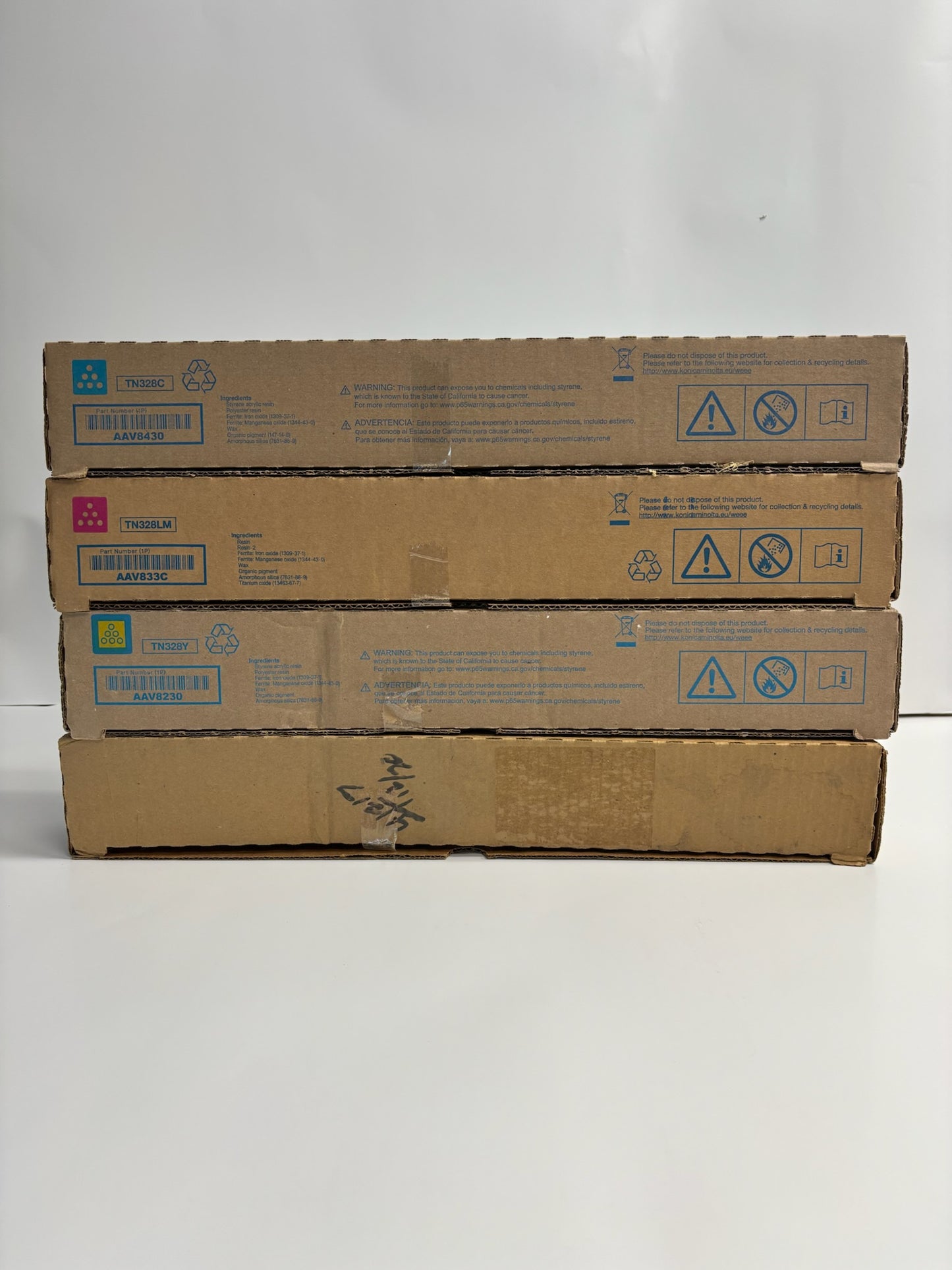 4 Genuine Konica Minolta Bizhub C250i,C300i,C360i TN328 CMYK Toners (TN328LM)