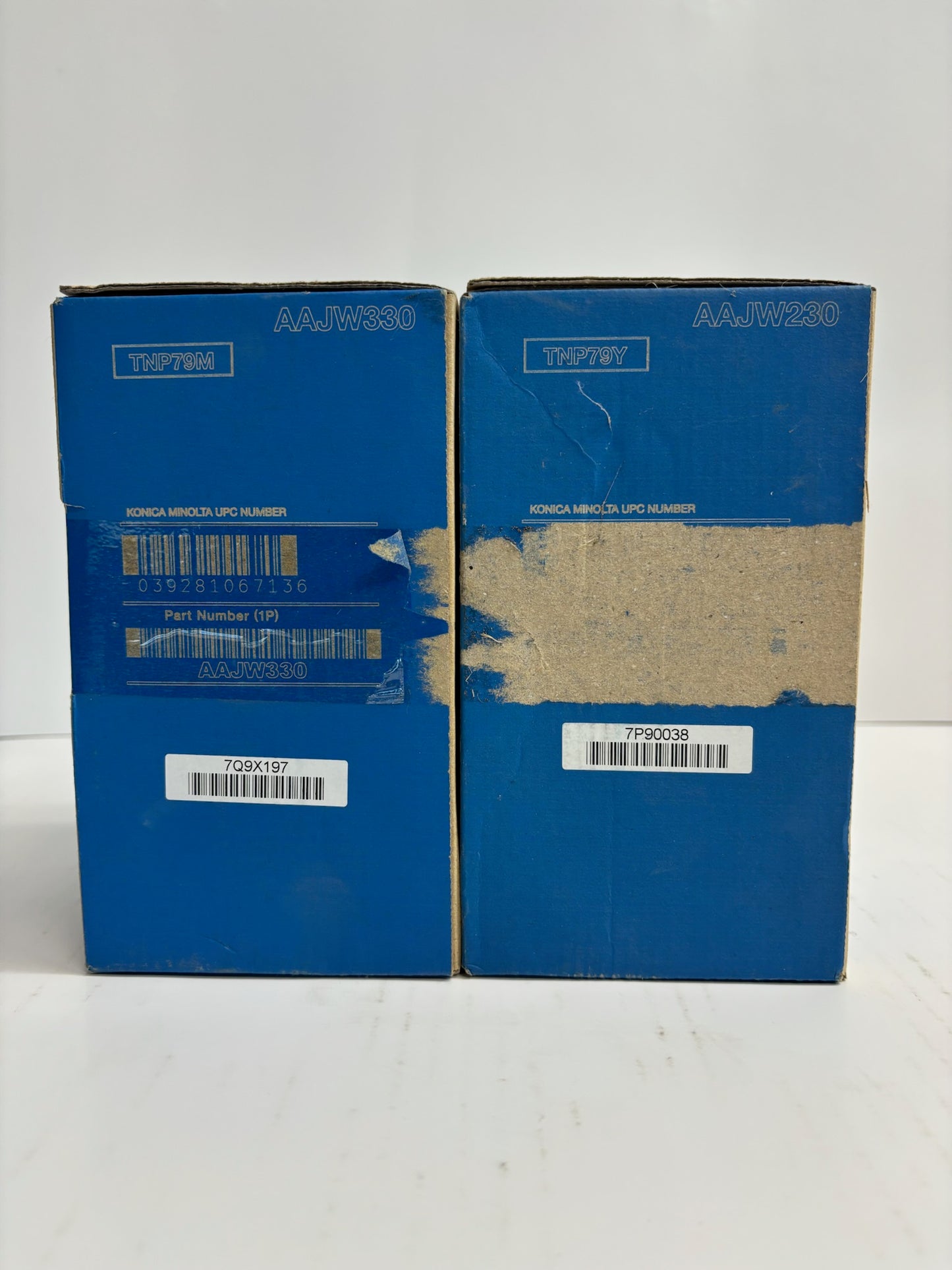 2 Cosmetic OEM Konica Minolta BH C3350,C3351 Mag & Yellow Toners TNP79M, TNP79Y