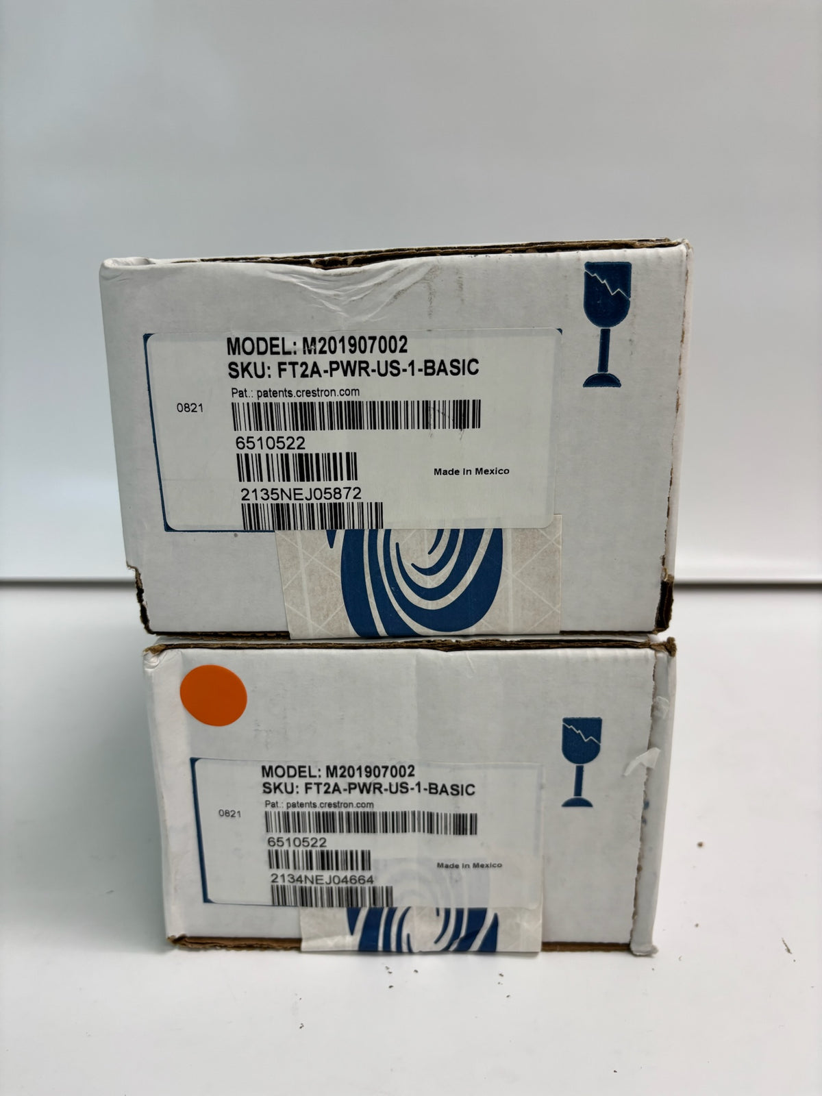 2 PK Crestron FT2A-PWR-US-1-BASIC M201907002, 6510522 AC Power Outlet Module