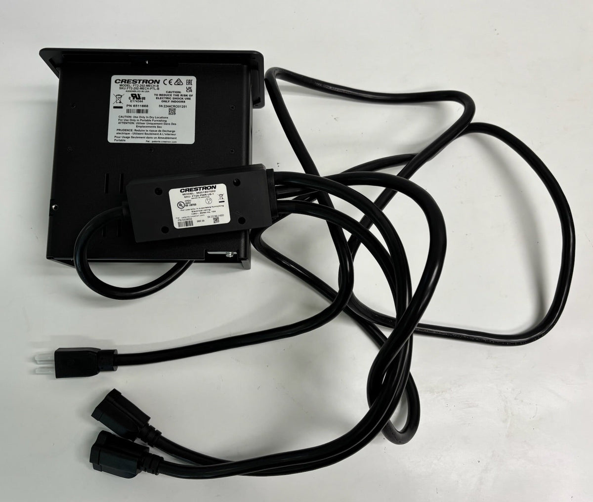 Crestron FT2 FlipTop FT2-202-MECH-B/MECH-PTL-B and FT2A-PWR-US-1 (Pre-Assembled)