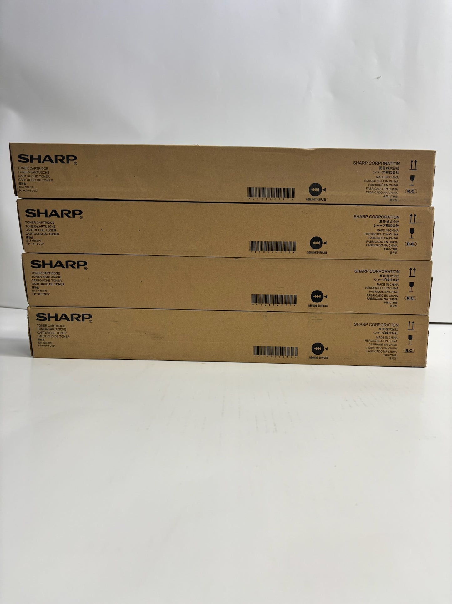 4 Genuine Sharp MX 2630,3050,3570,4050,4070 CMKK Toners MX-60NT (No Yellow)