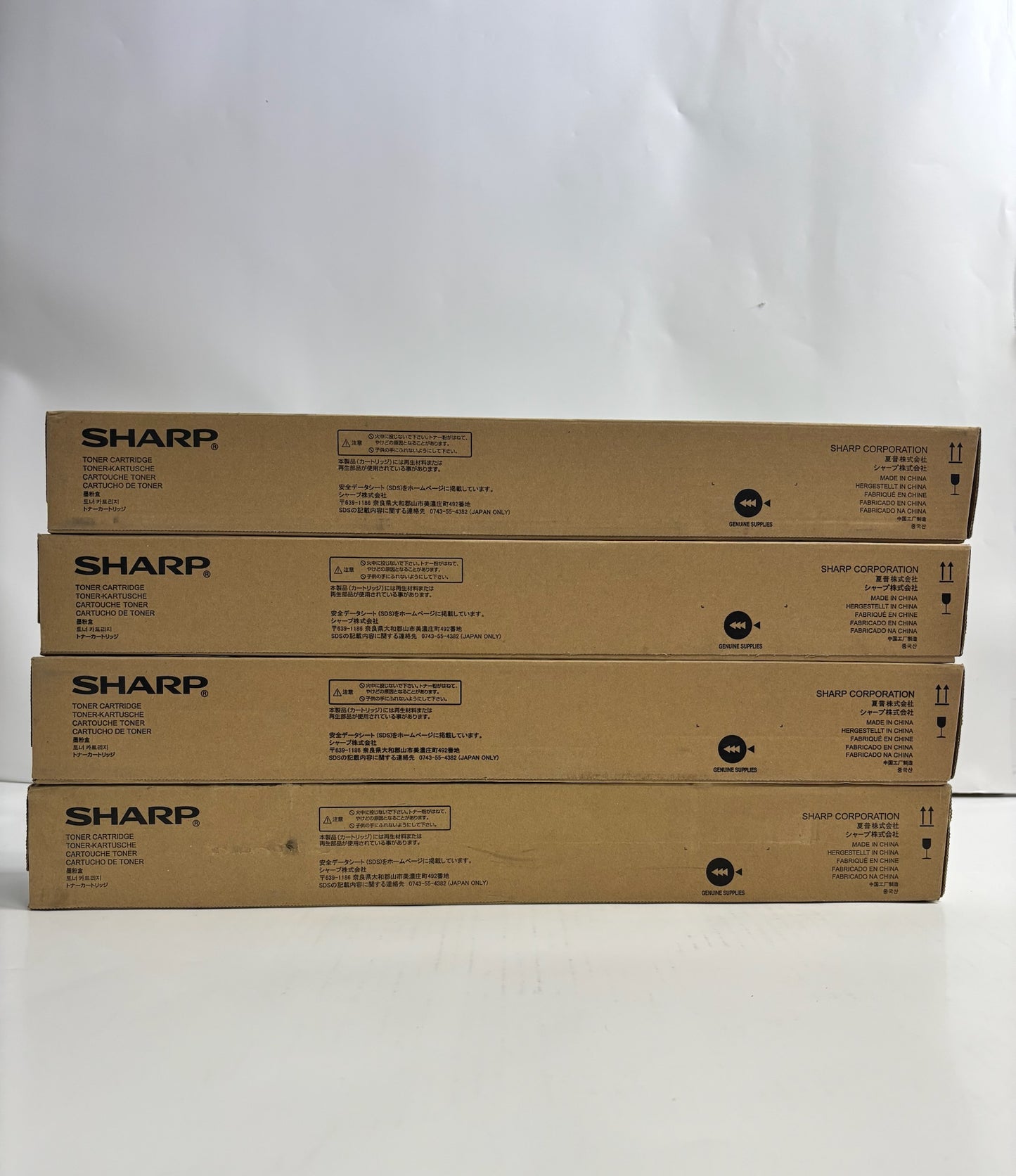 4 Genuine Sharp MX 2630,3050,3570,4050,4070 CMKK Toners MX-60NT (No Yellow)