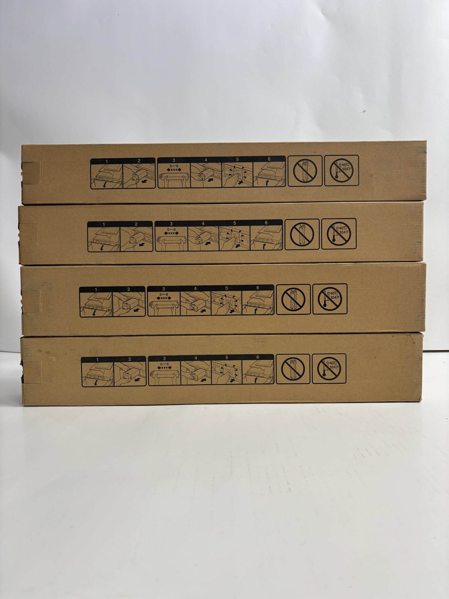 4 Genuine Sharp MX 2630,3050,3570,4050,4070 CMKK Toners MX-60NT (No Yellow)