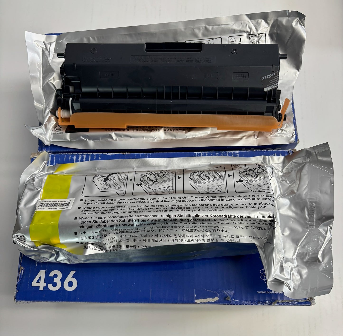 3 Genuine Brother MFC-L9570CDW, MFC-L8900CDW MYK Toners TN436 (No Cyan)