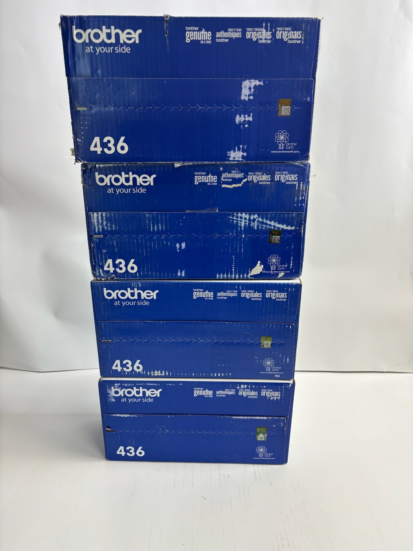 4 Cosmetic Genuine Brother MFC-L9570CDW, MFC-L8900CDW CMYK Toners TN436