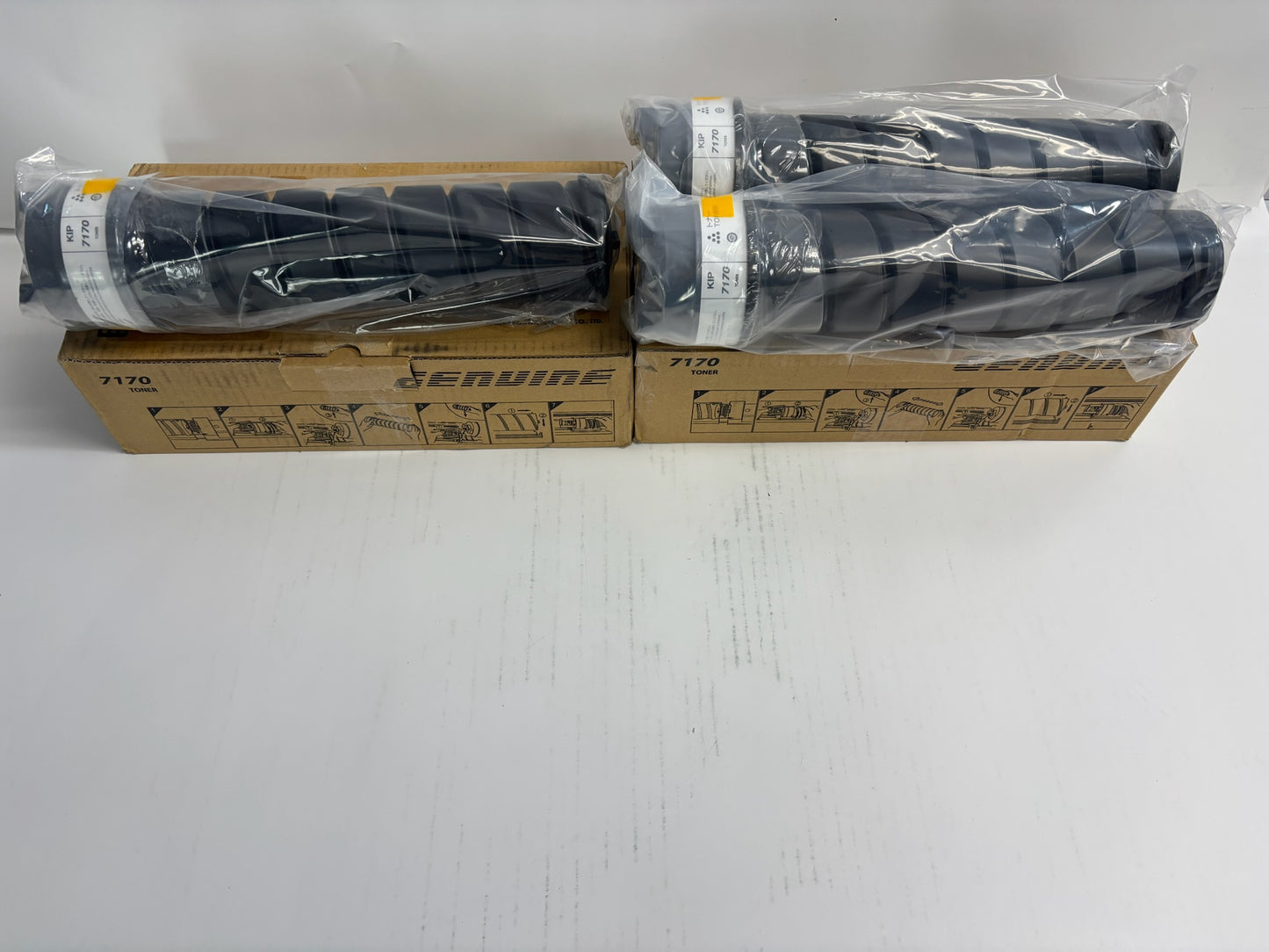 3 Genuine KIP 7170, Z340970010 Black Toners Bottles (400g Each Toner)