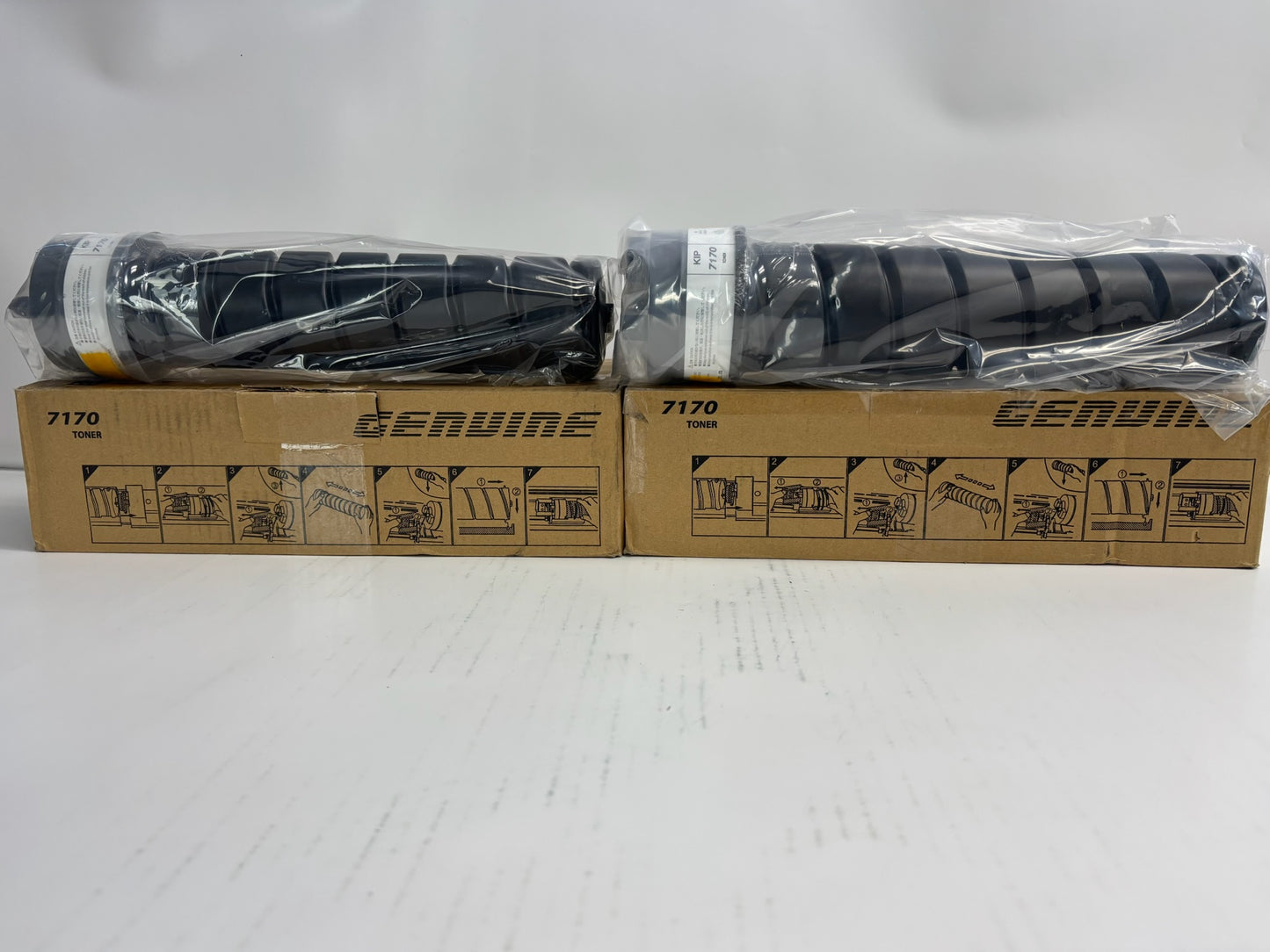 3 Genuine KIP 7170, Z340970010 Black Toners Bottles (400g Each Toner)