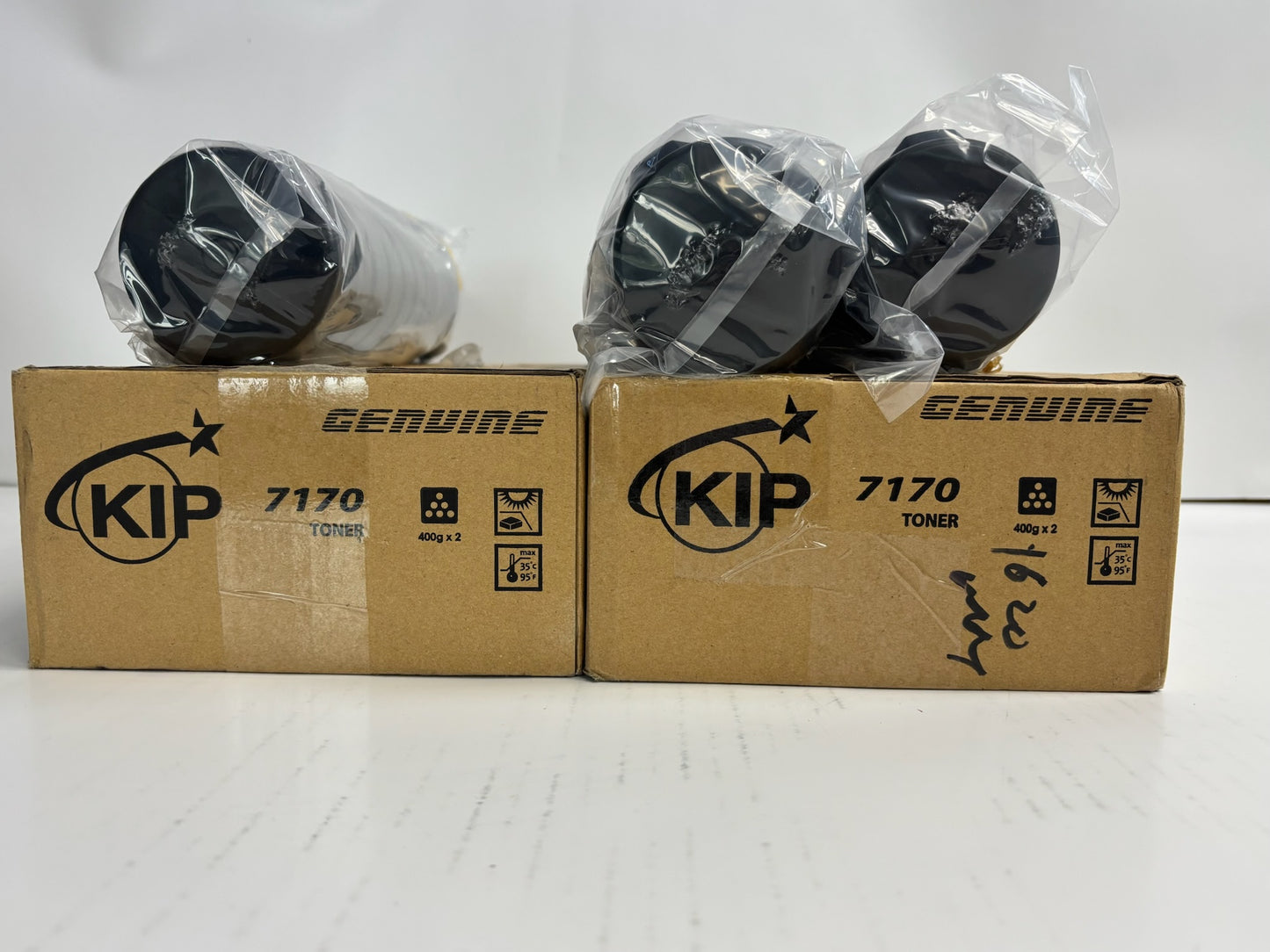 3 Genuine KIP 7170, Z340970010 Black Toners Bottles (400g Each Toner)