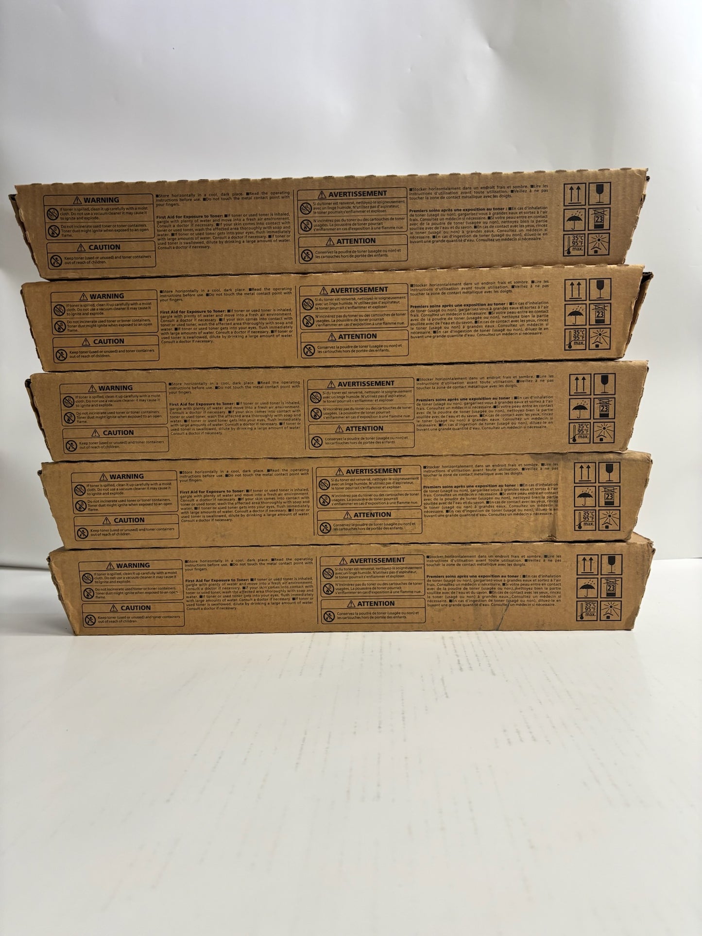 5 Genuine Ricoh IM C2500H, IM C2000 MYYKK Toners 842307,842308,842309 (No Cyan)