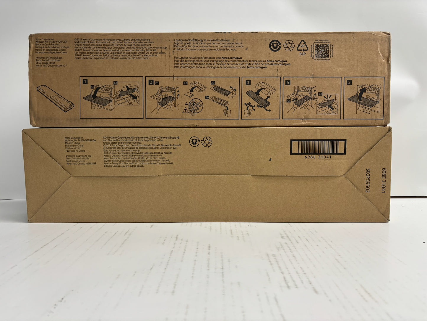 2 New Genuine Xerox AltaLink B8170,B8270,C8170 Waste Toner Cartridges 008R08102