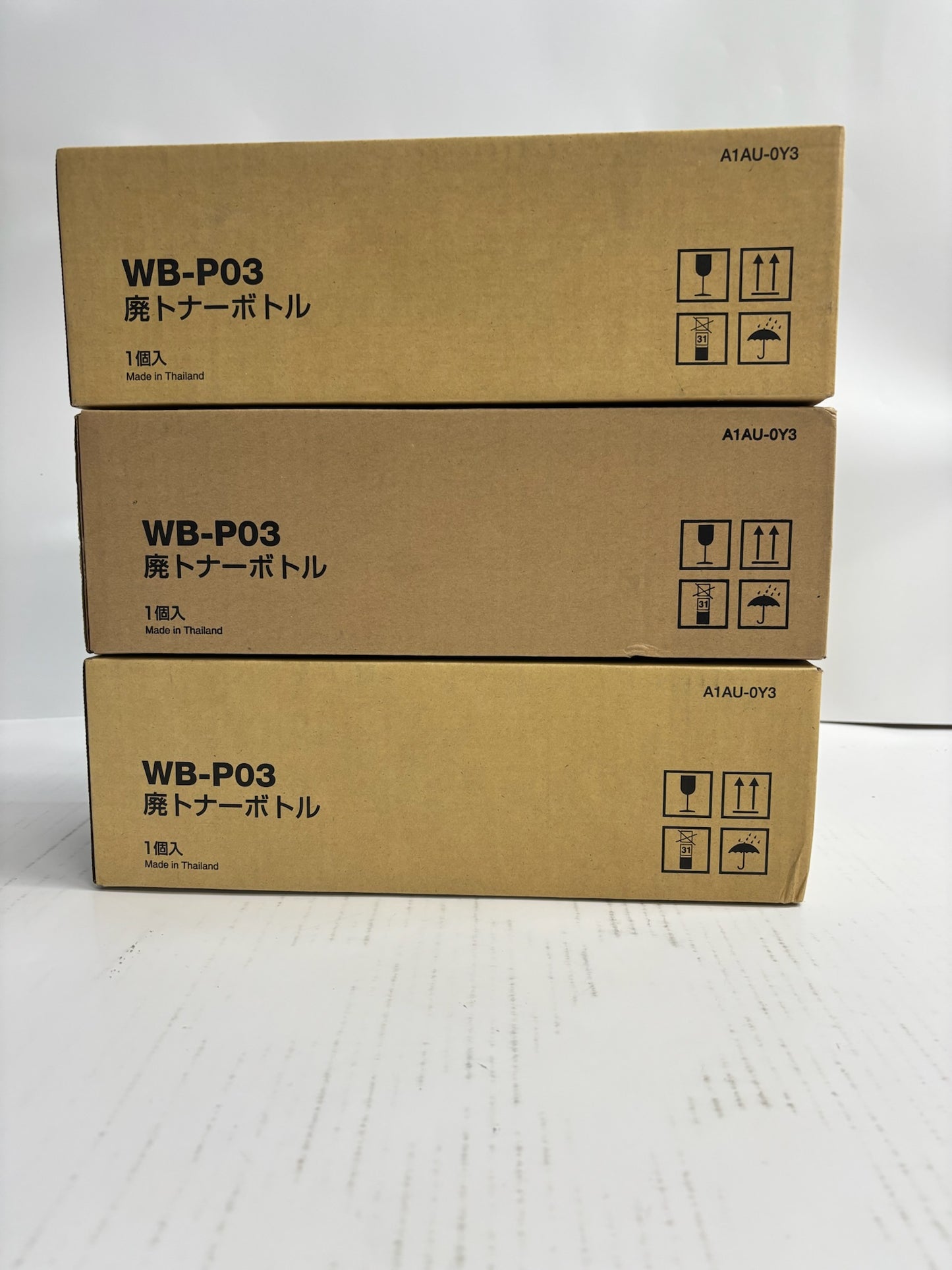 3 Genuine Konica Minolta BH C3100P,C3110 Waste Toner Container WB-P03, A1AU-0Y3