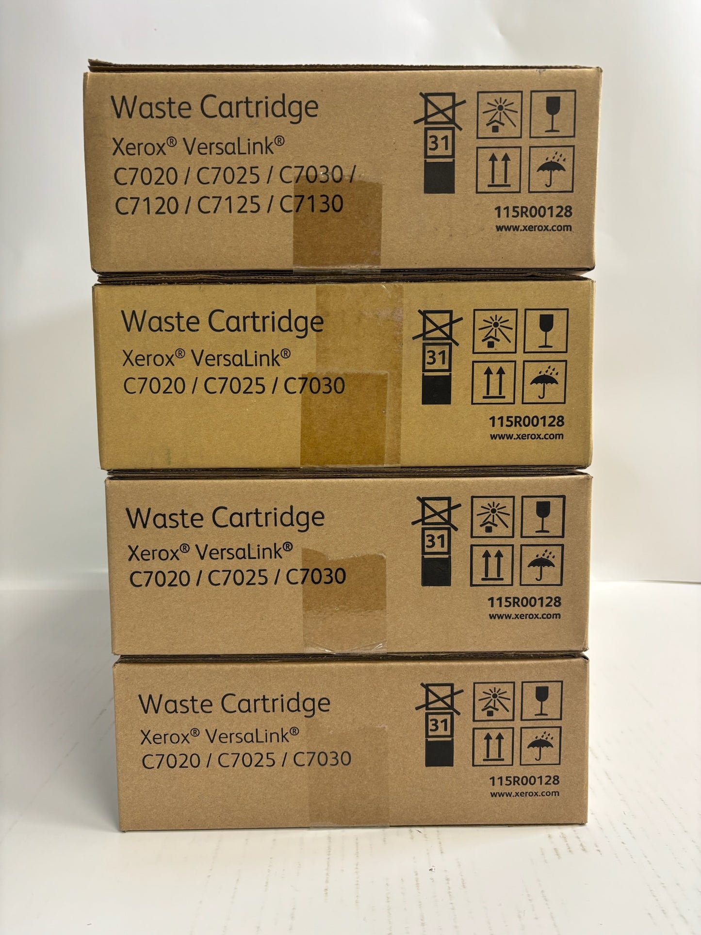 4 Genuine Xerox VersaLink C7020,C7025,C7030,C7130 Waste Cartridges 115R00128