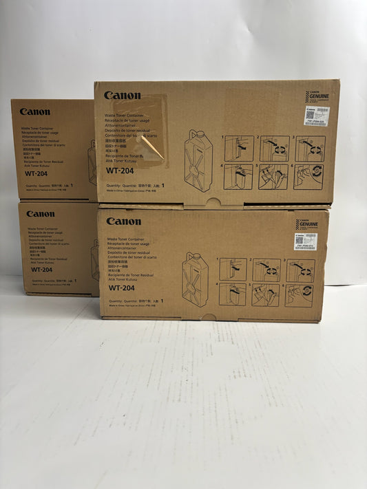 4 Genuine Canon iR ADVANCE C7055 C7065 C7260 Waste Toner Container WT-204, WT204