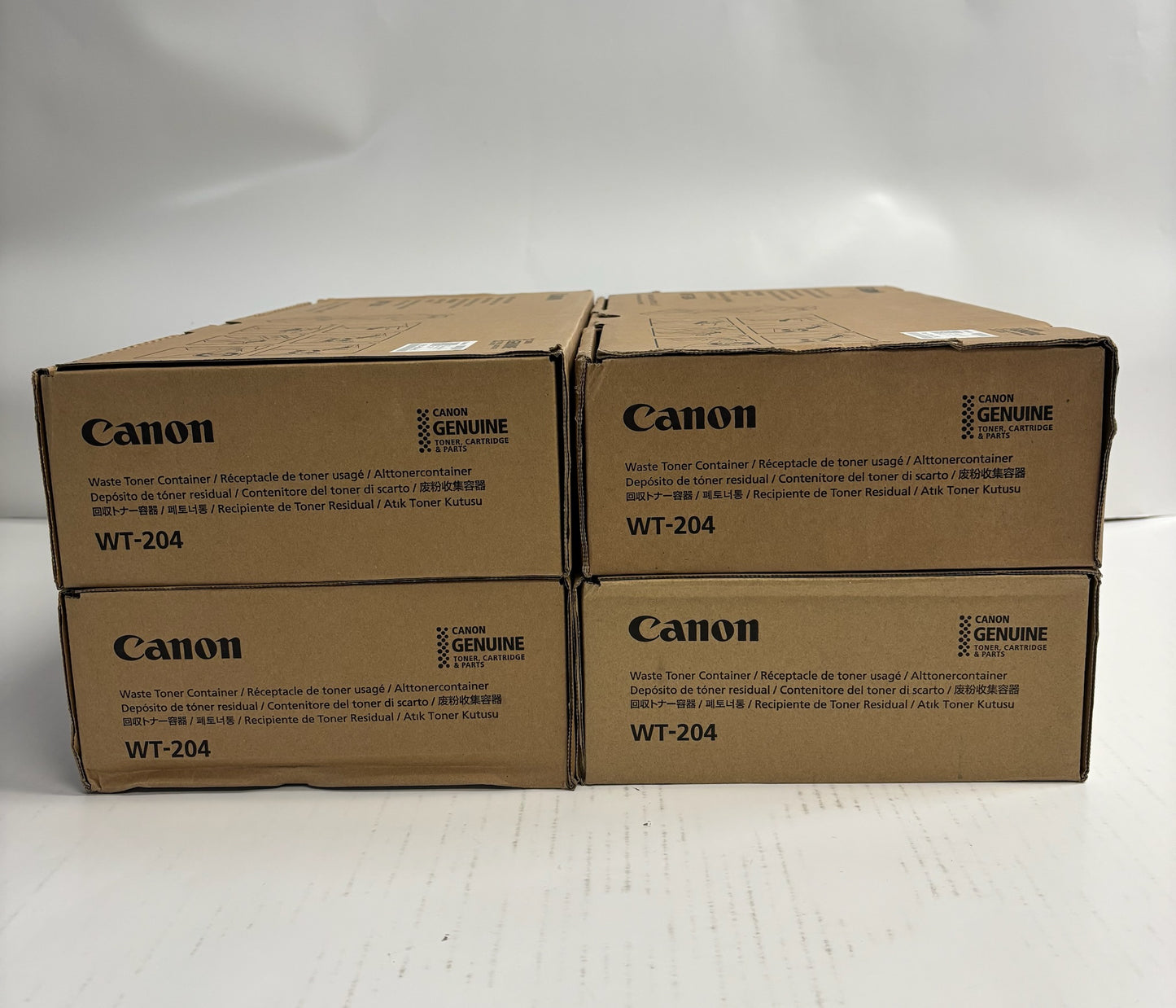 4 Genuine Canon iR ADVANCE C7055 C7065 C7260 Waste Toner Container WT-204, WT204